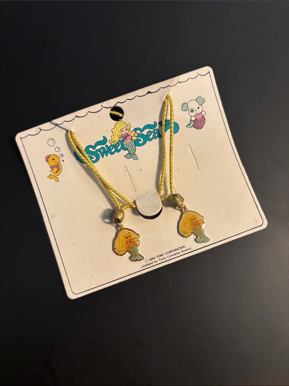 Vintage 1985 Tomy Sweet Sea Mermaid Ponytail Elastics NWT Rare